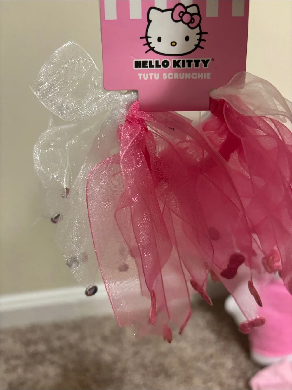Hello Kitty Plush Party Set includes plush t-shirt socks slime and scrunchie